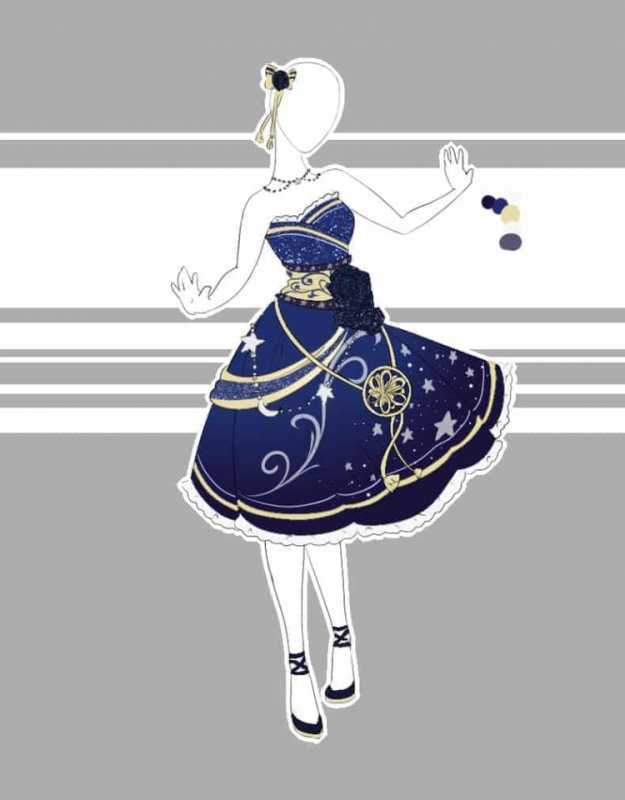 Аниме одежда для девушек платья