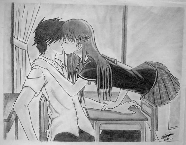 Аниме поцелуй