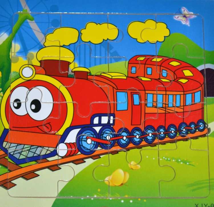 Пазлы "поезд"