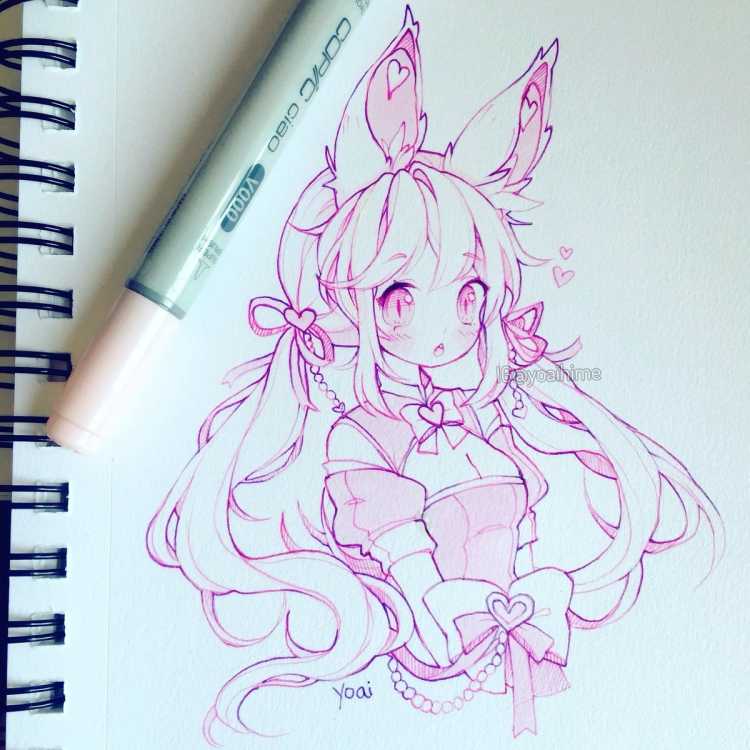 Yoaihime yoai рисунки