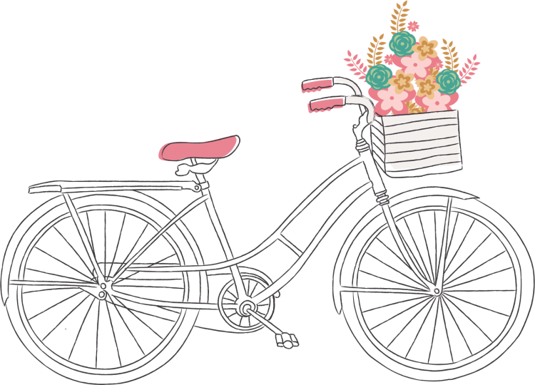 Картина велосипед для детей