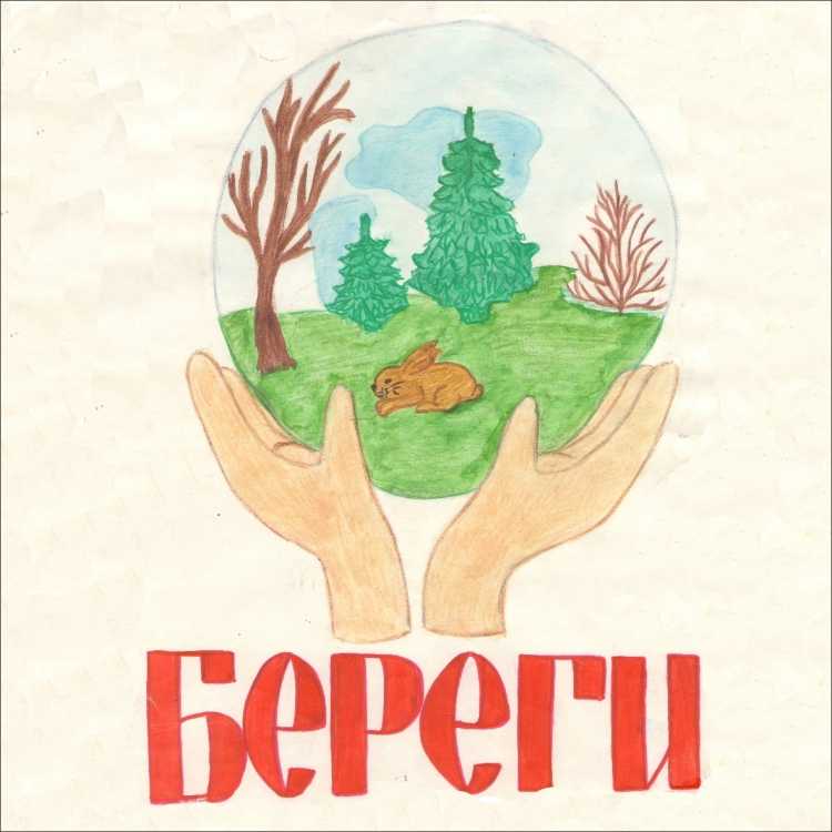 Плакат защита природы