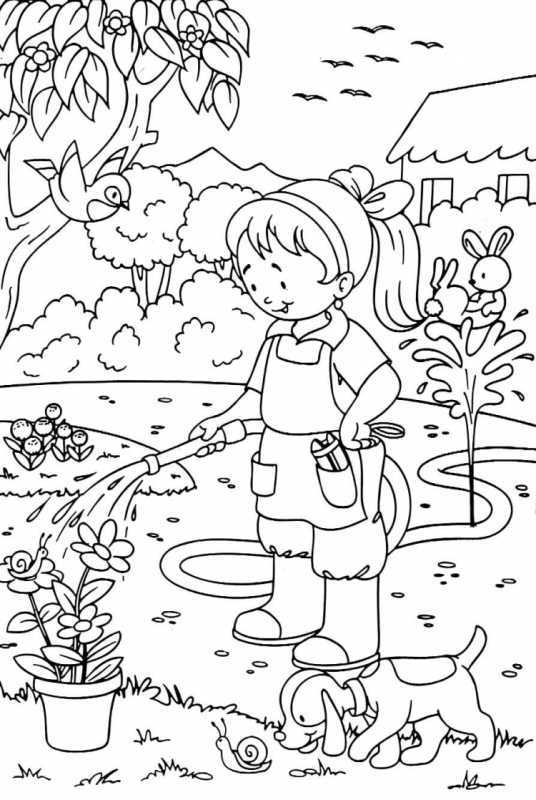 Раскраска 8 марта