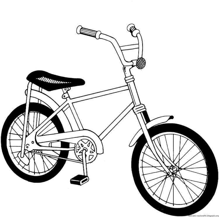 Велосипед раскраска