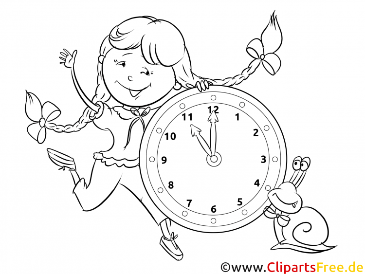 Раскраска электронных часов для детей