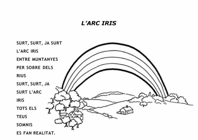 Раскраска лето Радуга
