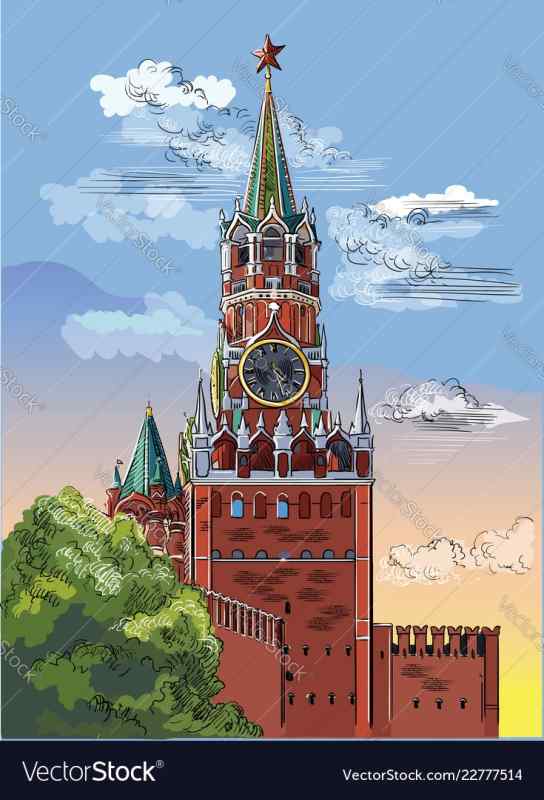 Москва Спасская башня