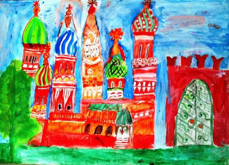 Эскиз праздничный город