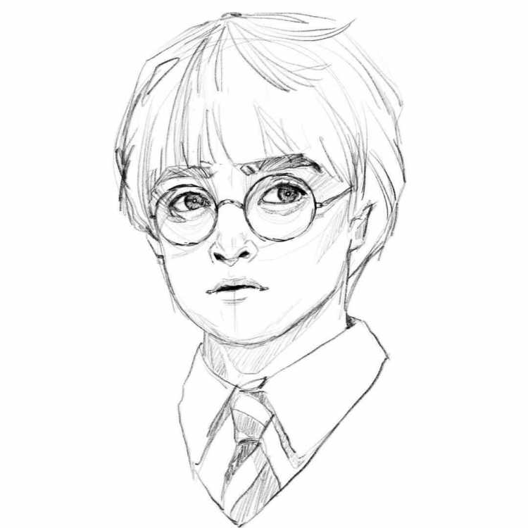 Гарри Поттер срисовать