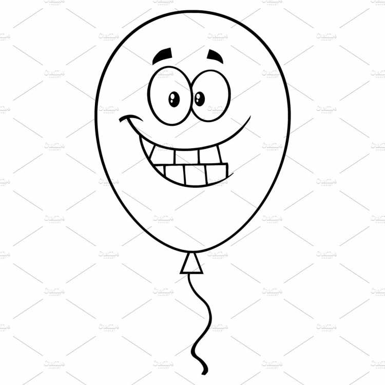 Вытынанки на окно шар воздушный