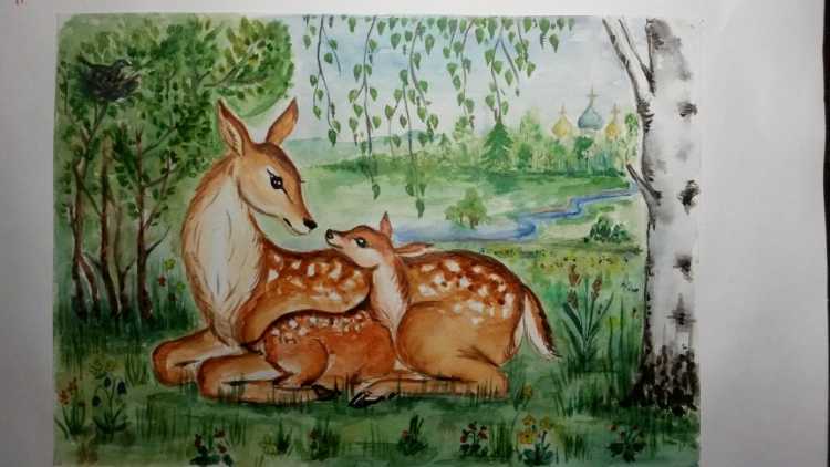 Рисование на тему лес наше богатство