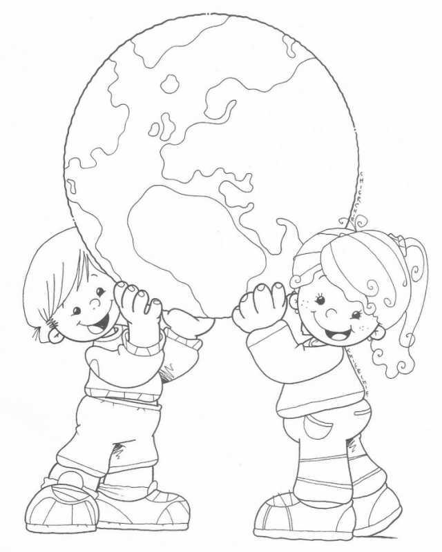 Земля наш дом раскраска