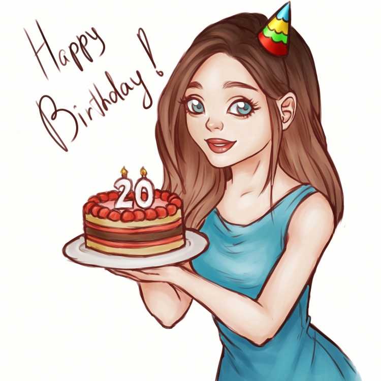 Раскраска на денрожденние