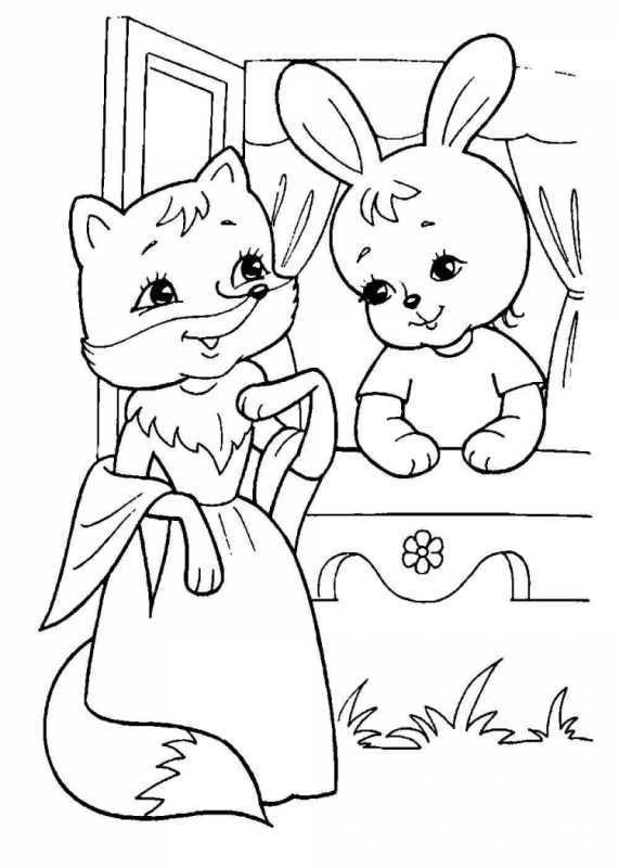 Теремок. Сказка-раскраска