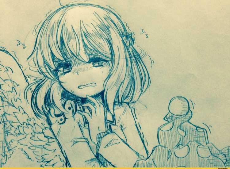 Рисунок карандашом милые анимекрассками