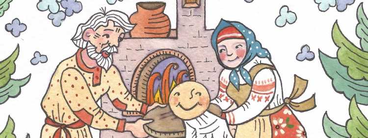 Колобок лубок