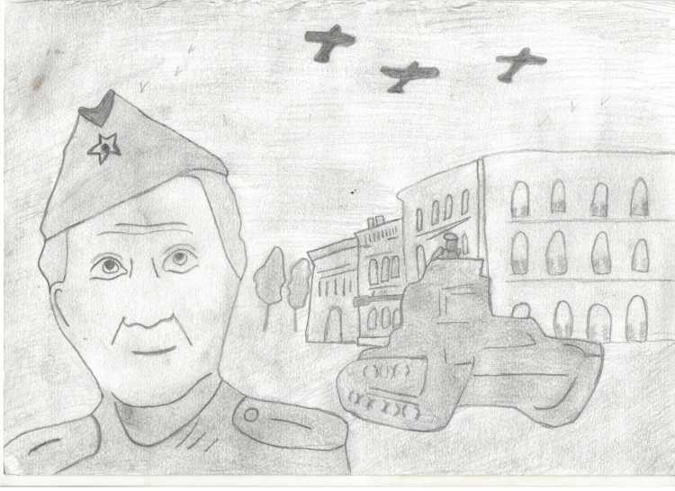 Спасибо деду за победу рисунки