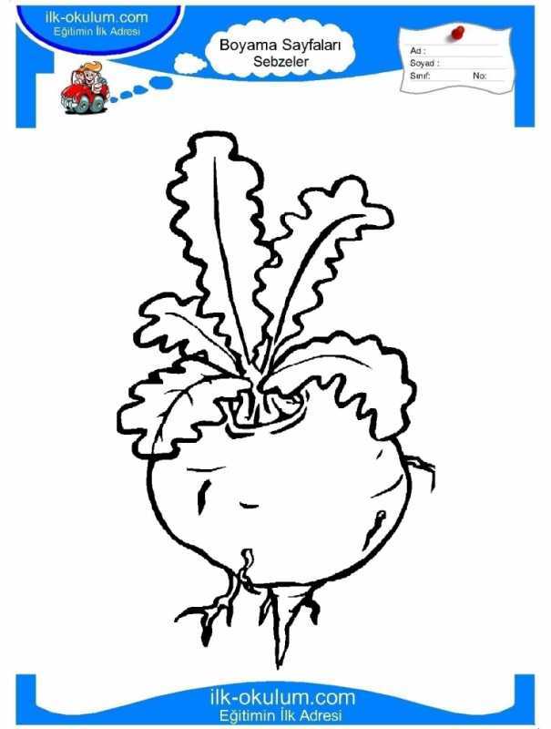 Репка раскраска для малышей