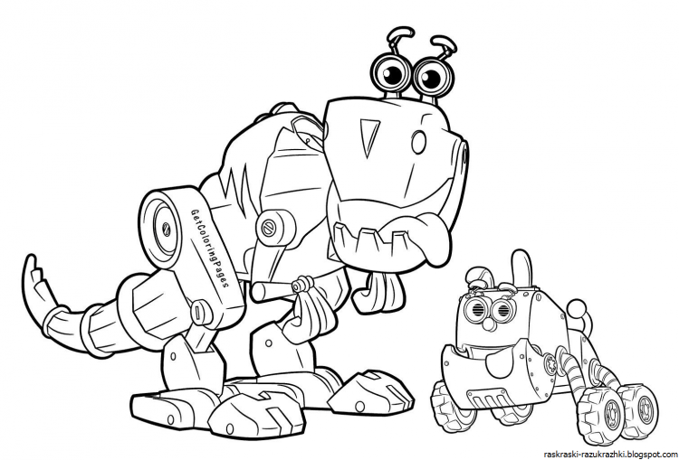 Робот раскраска для детей