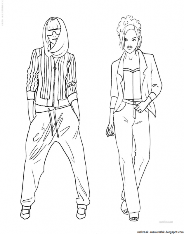 Спортивный стиль раскраска