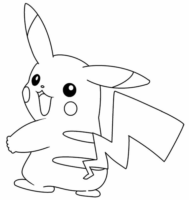 Эш и Пикачу. Раскраски