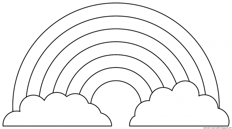 Детские раскраски Радуга