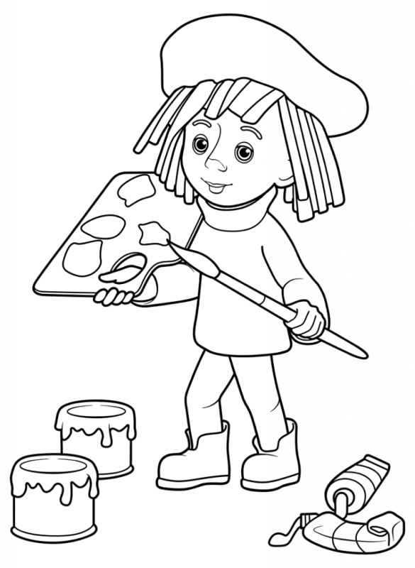 Раскраска 23 февраля для детей