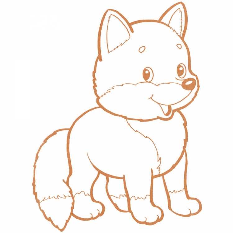 Раскраска антистресс лиса