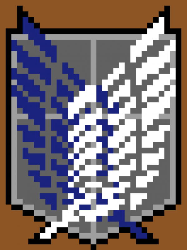 Атака титанов вышивка крестиком