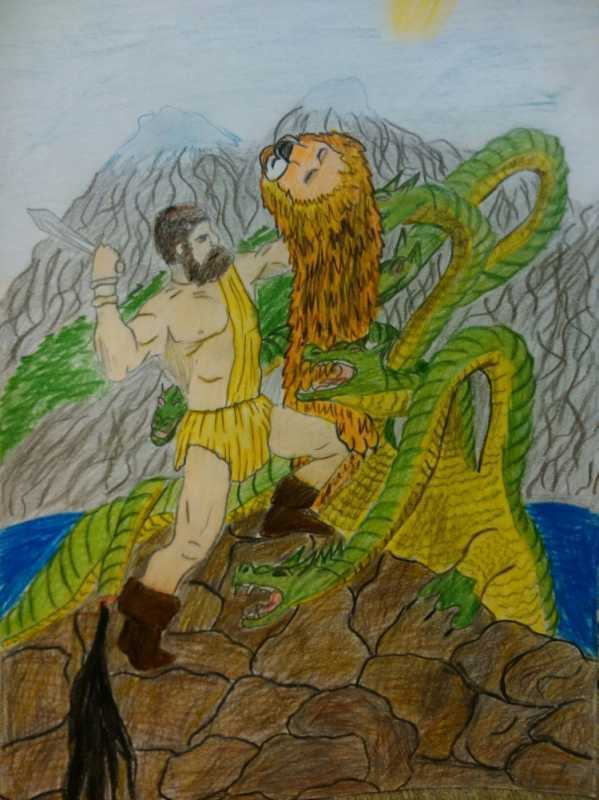 Раскраска Геркулес Пегас