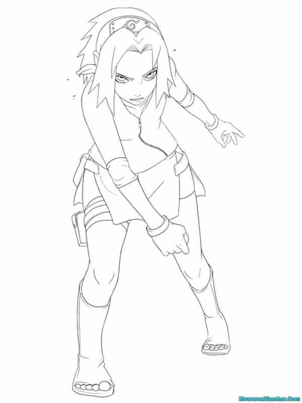 Наруто раскраски Харуно