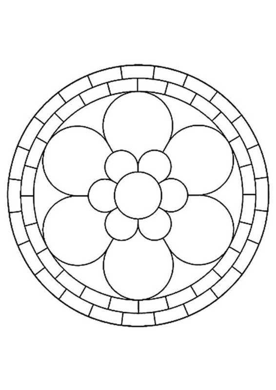 Орнамент в круге для детей