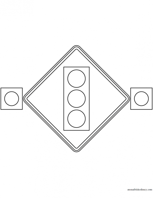 Светофор раскраска для детей
