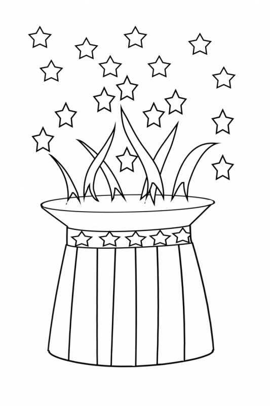 Салюты для раскрашивания детям