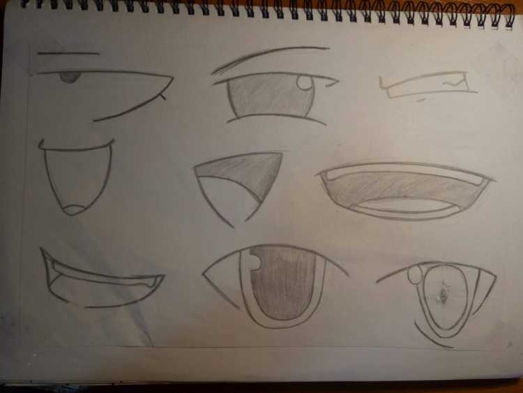 Аниме рот для срисовки