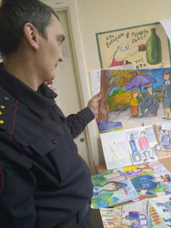 Рисование с детьми на тему полиция