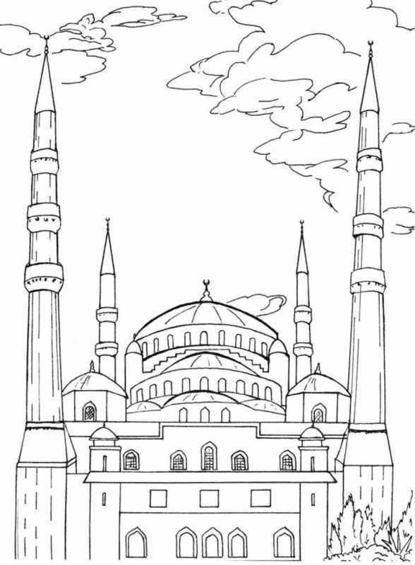 Мечеть карандашом