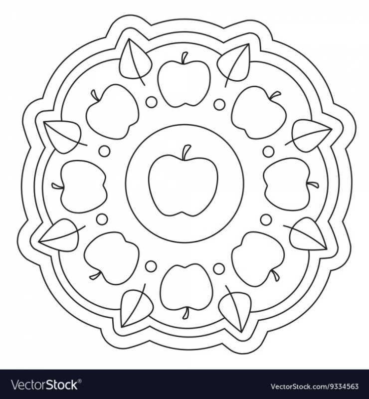 Мандалы для маленьких детей раскраски