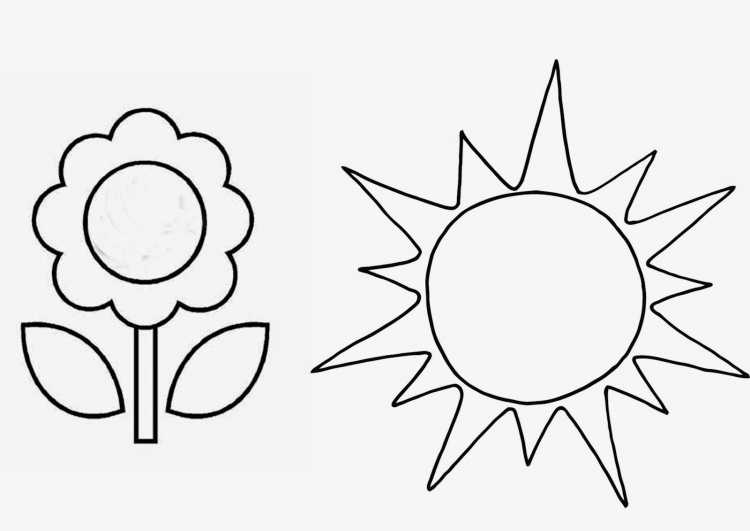 Лёгкие рисунки солнца