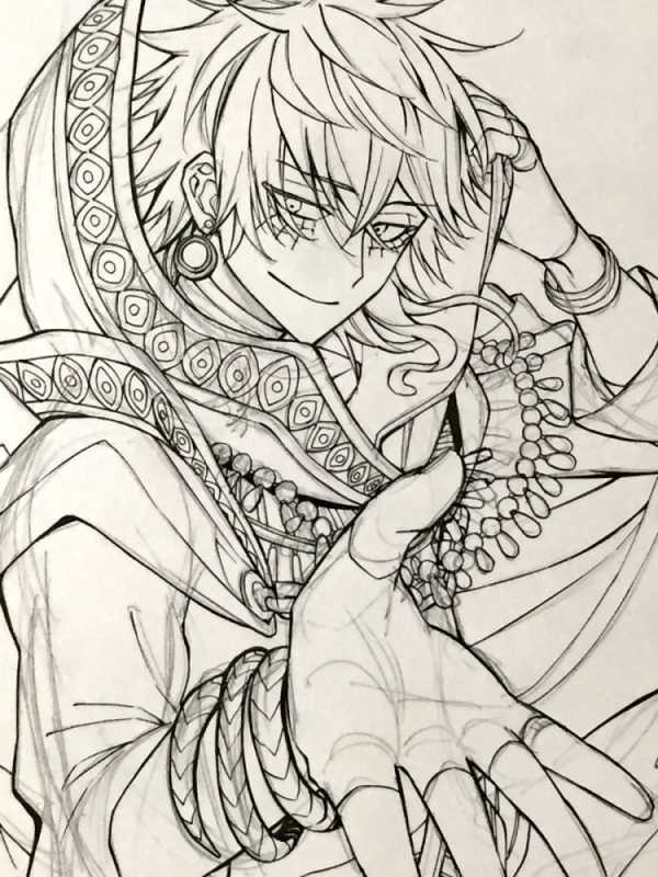 Раскраска демон