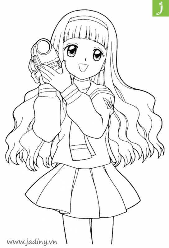 Раскраска антистресс аниме