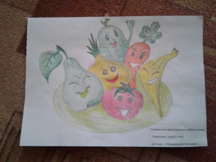 Конкурс рисунков здоровое питание