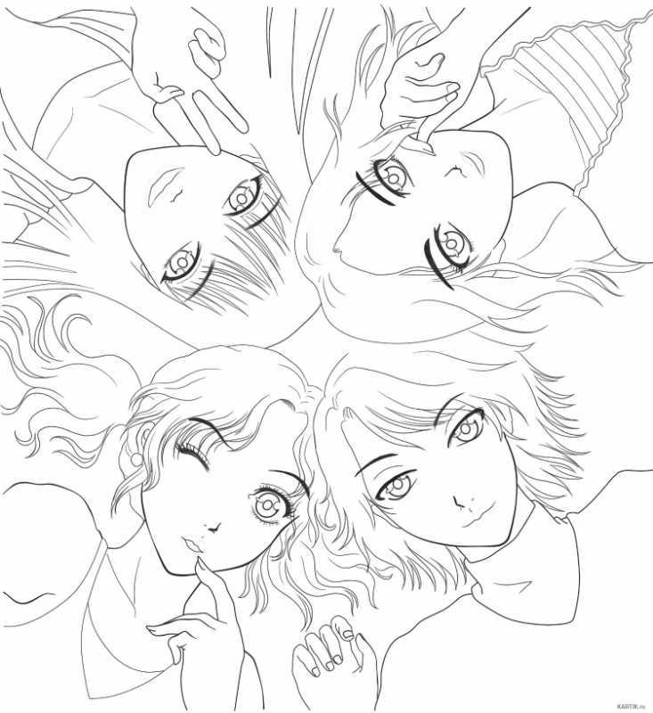 Раскраски аниме ЛП