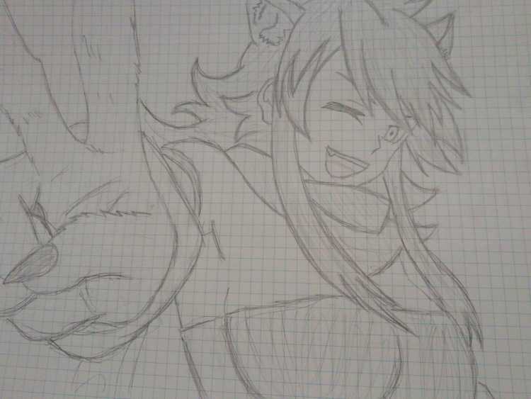 Удзаки рисунок карандашом