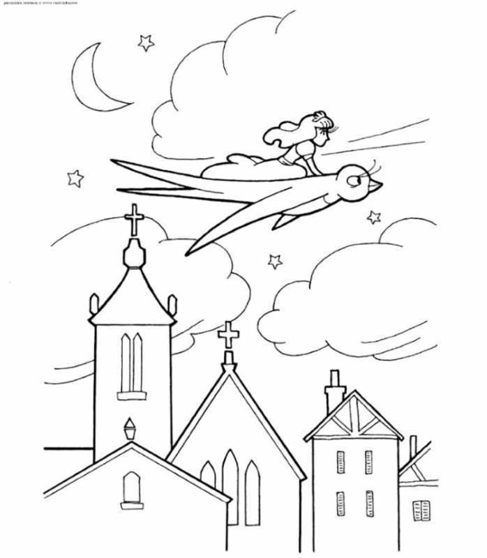 Тату Ласточка на белом фоне