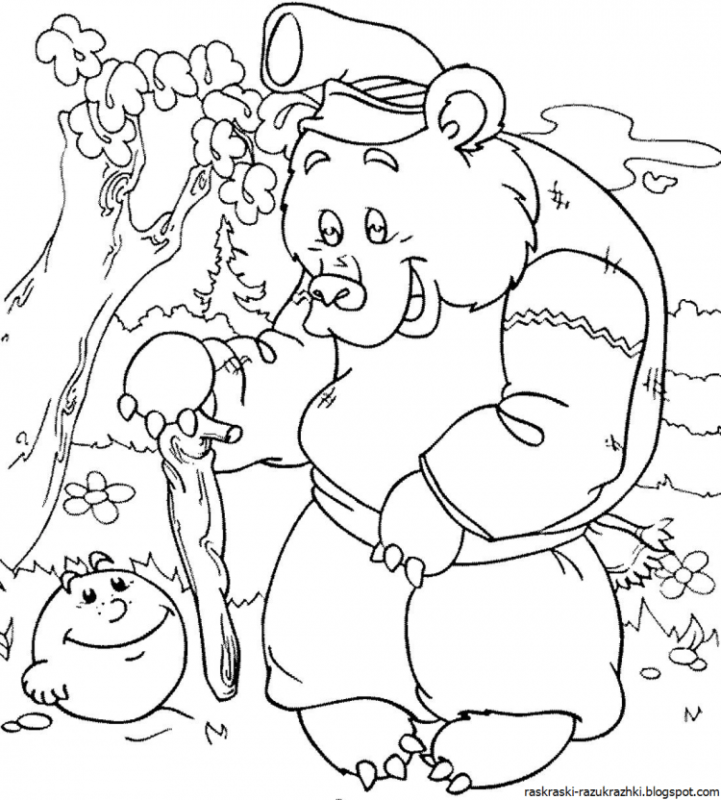 Раскраска Лисичка