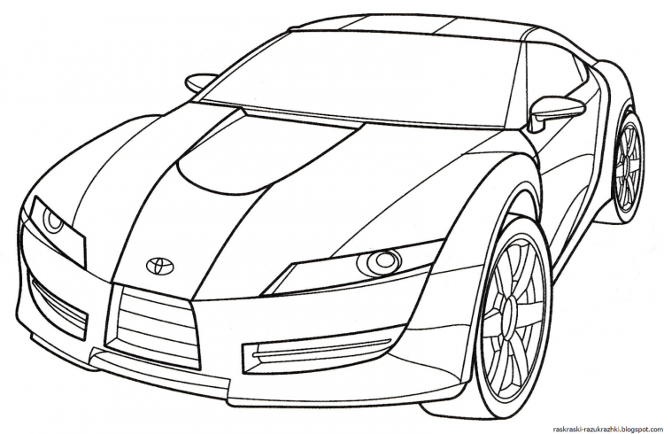 Раскраски для мальчиков машины