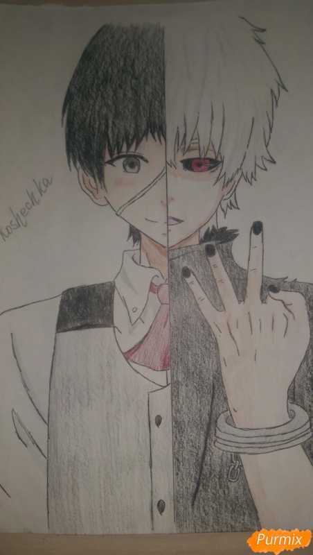 Гуль карандашом