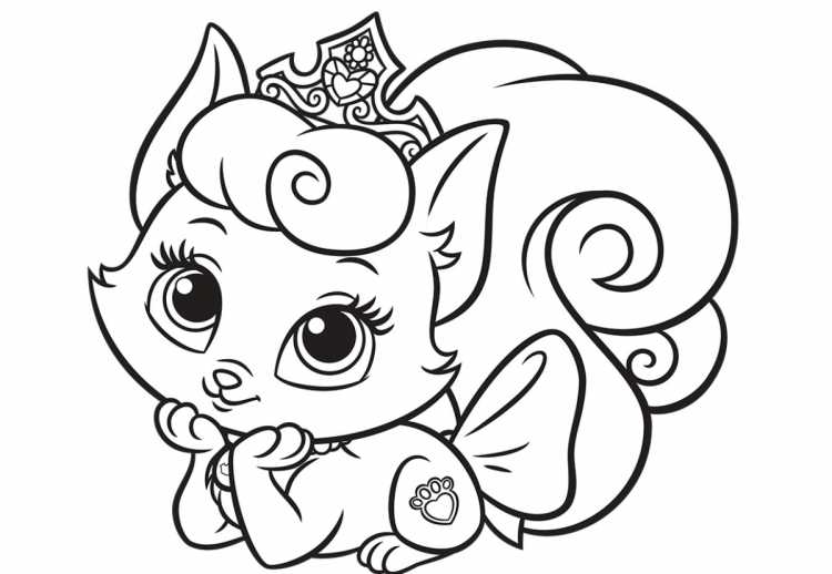 Раскраски маленьких котят