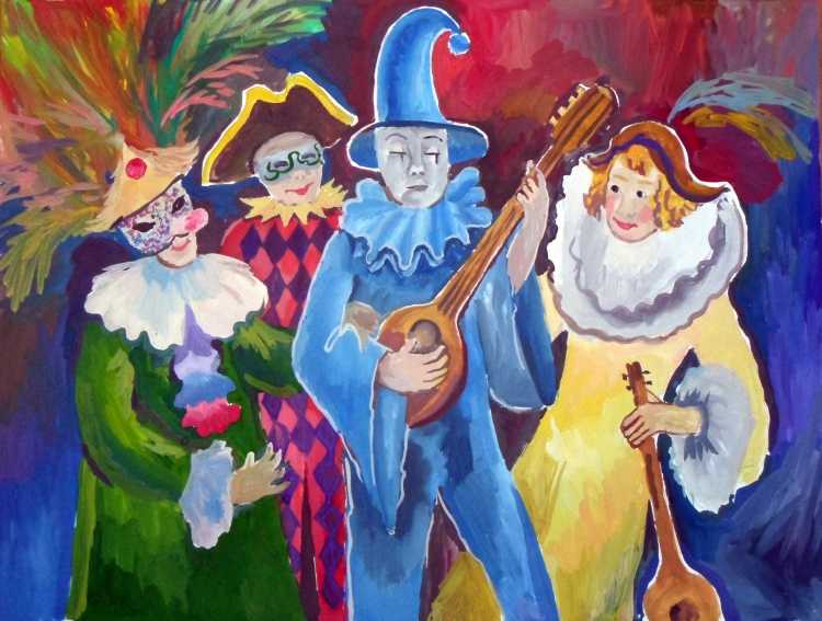 Карнавал рисунок